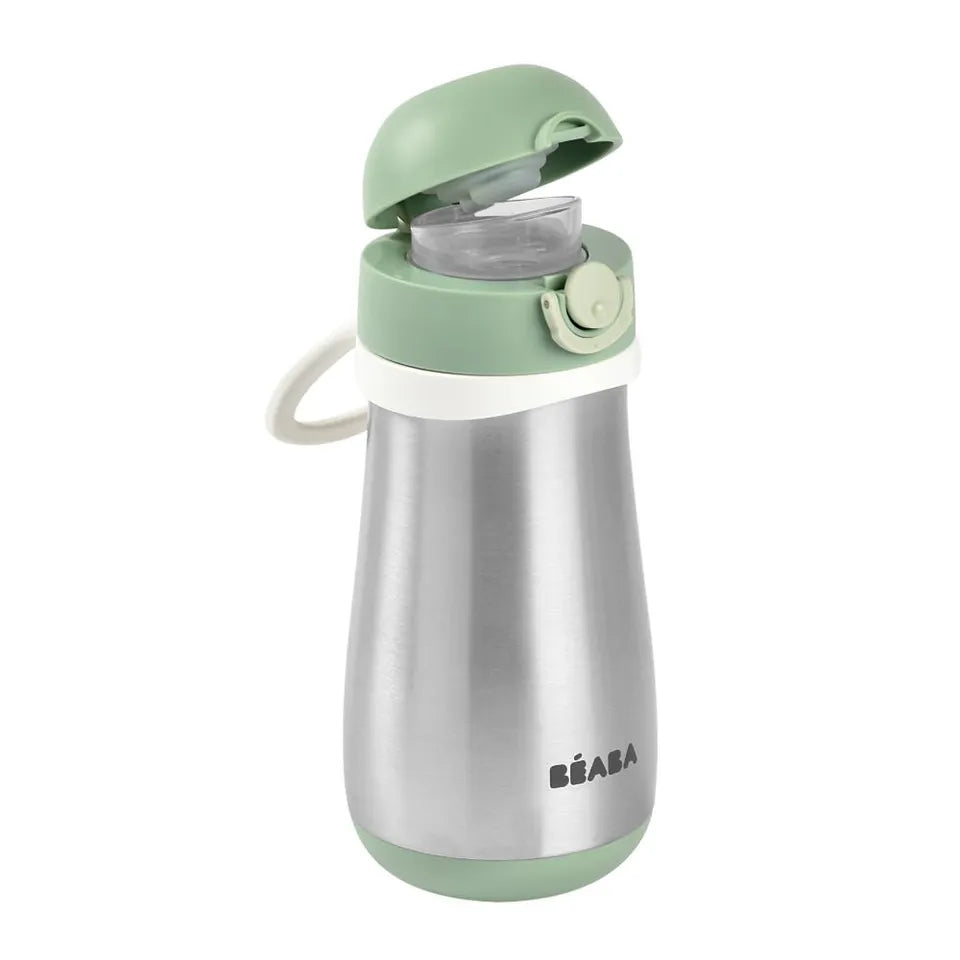 Beaba Stainless Steel Bottle with Handle - 350Ml