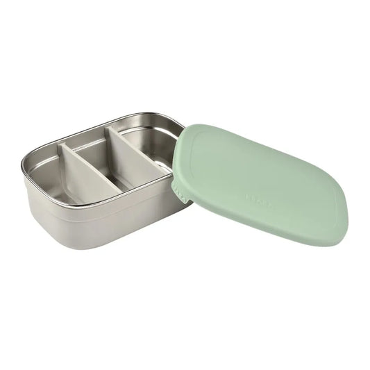 BEABA Stainless Steel Lunch Box Velvet Grey Sage Green