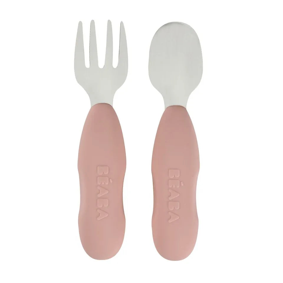 Beaba Set of 2 Stainless Steel Pre-Cutlery