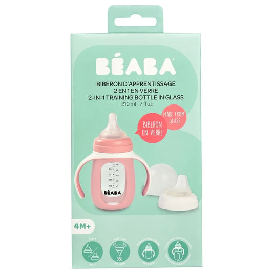 Beaba 2 in 1 Learning Bottle Old 210ml + Silicone Sleeve