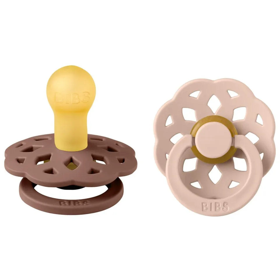 BIBS Pacifer Boheme 2 Pack Latex Woodchuck Blush