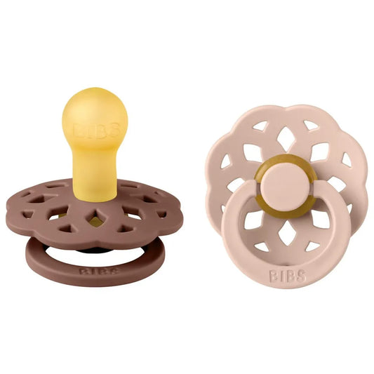 BIBS Pacifer Boheme 2 Pack Latex Woodchuck Blush