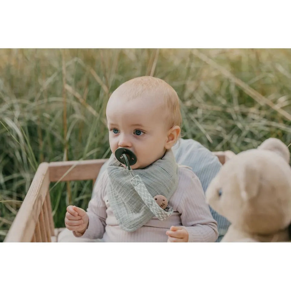 BIBS De Lux Pacifier 2 Pack Silicone Onesize Desert Sand/Sunshine