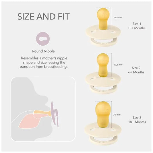 BIBS Boheme 2 PACK Latex Blush GLOW/Vanilla GLOW