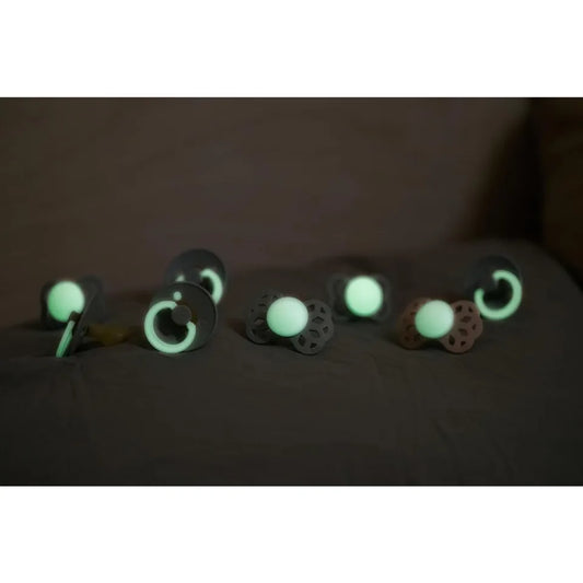 Bibs Glow Colour S2 Pacifiers - Pack of 2 - Blush/Vanilla