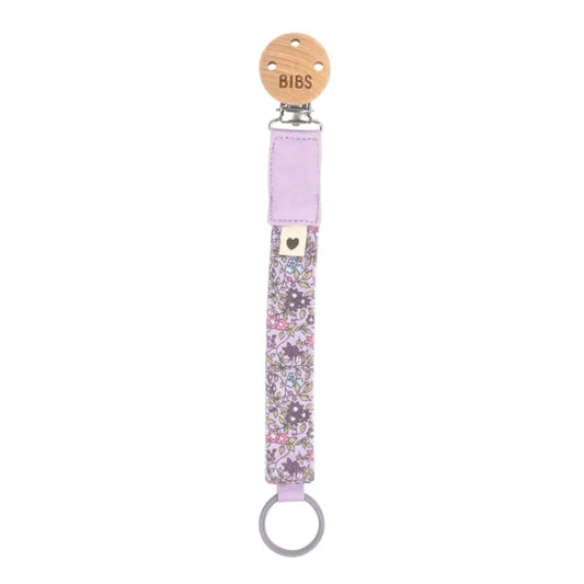 BIBS x Liberty Pacifier Clip Chamomile Lawn Violet Sky