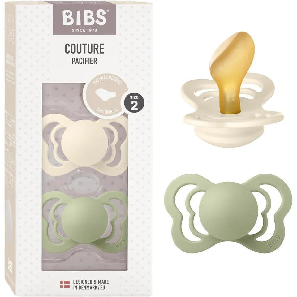 BIBS Couture 2 Pack Latex Ivory / Sage