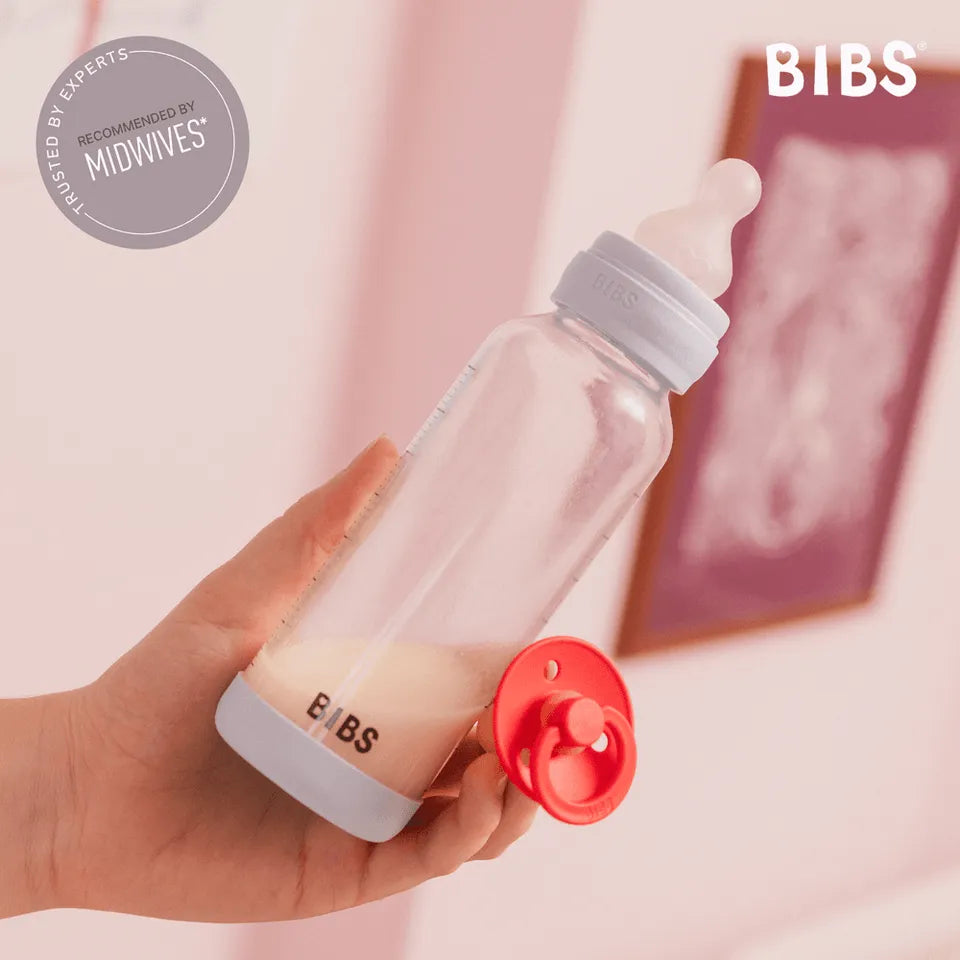 BIBS Baby Bottle Nipple Round Silicone 2 Pack