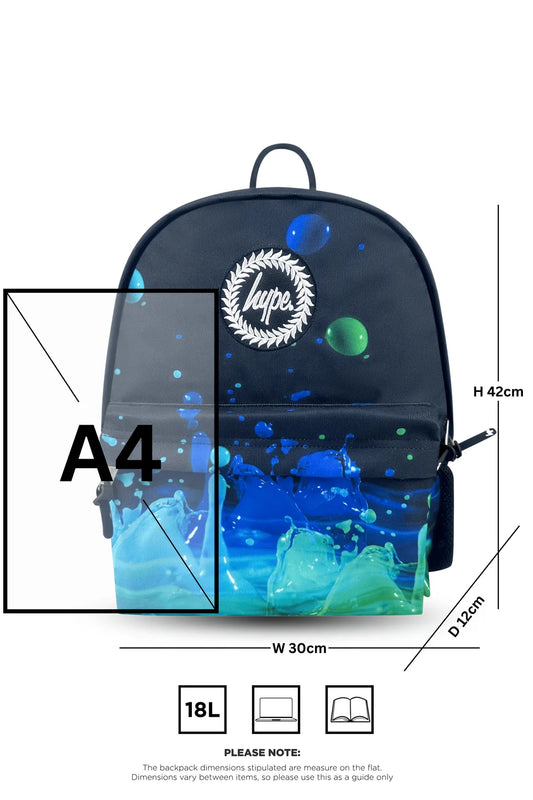 HYPE Backpack Iconic Black 3D Droplets