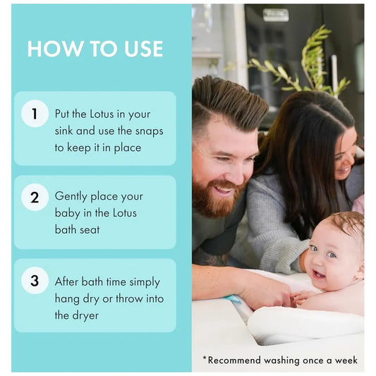 Blooming Bath Baby Bath Lotus With Snaps