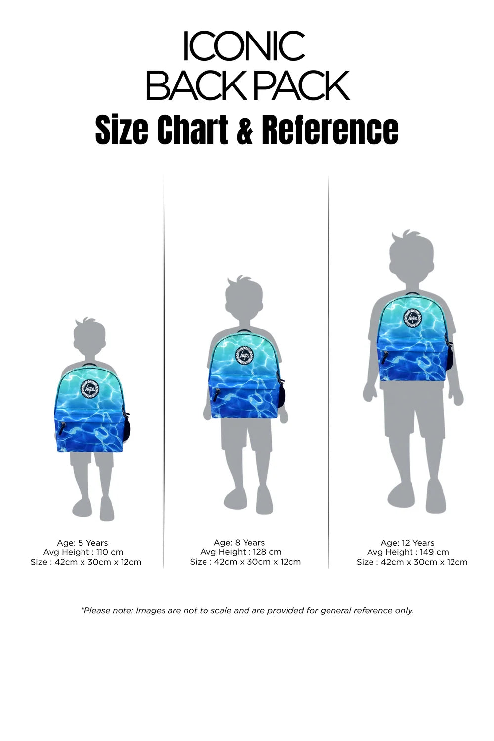 HYPE Backpack Iconic Blue Pool Fade
