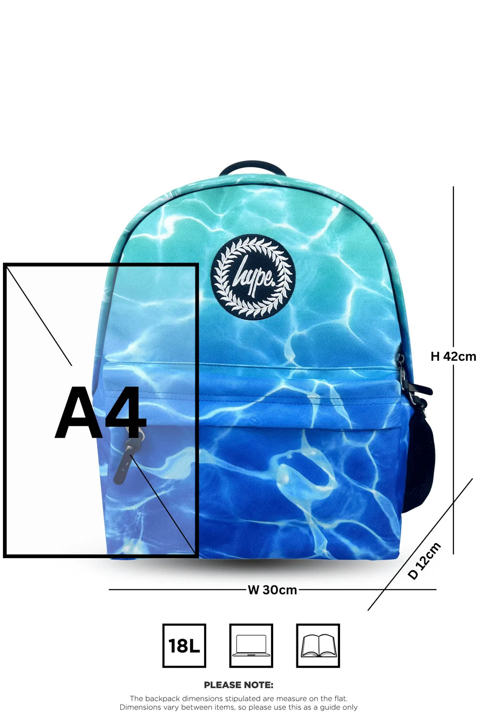 HYPE Backpack Iconic Blue Pool Fade