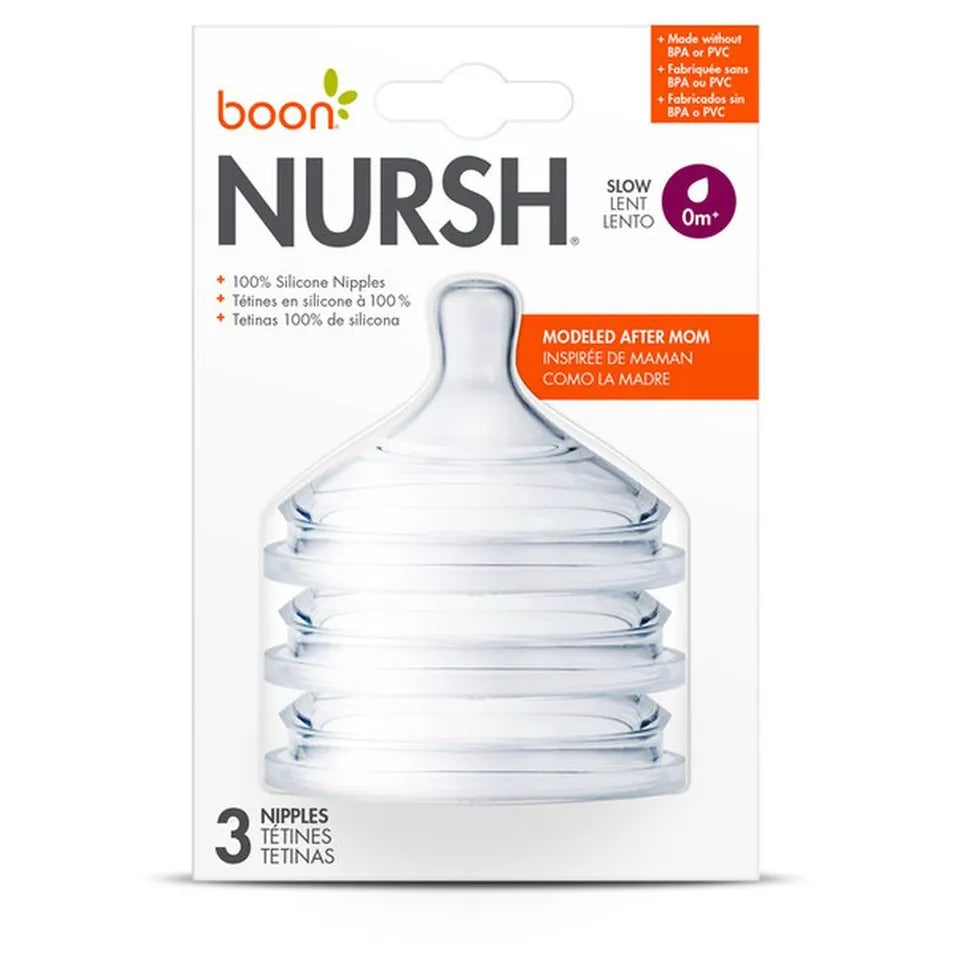 Boon NURSH Nipples - 3pk