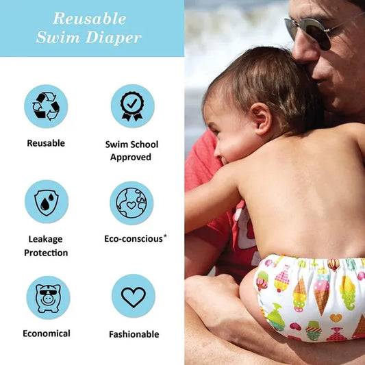 Charlie Banana SWIMDIAPER &TRAINING PANTS CACTUS AZUL M