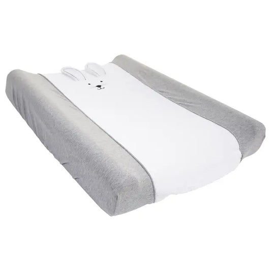 Childhome Changing Cushion Cover Rabbit Jersey Grey