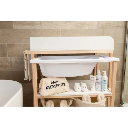 Childhome Changing Table + Bath + Wheels (Box 1 2) White