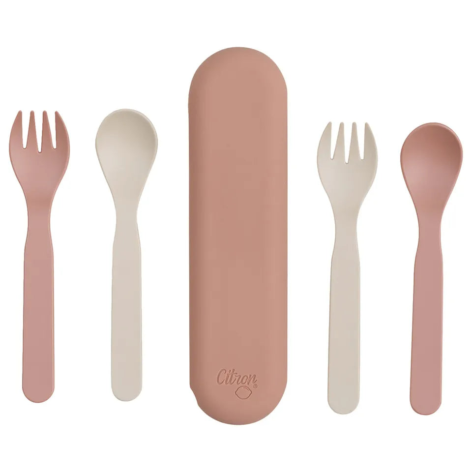 Citron Cutlery Set of 2 and Case