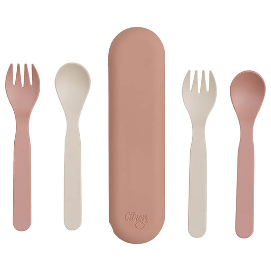 Citron Cutlery Set of 2 and Case