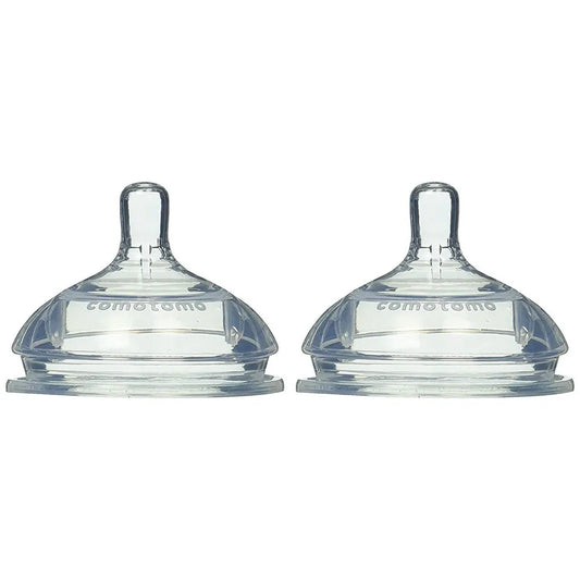 Comotomo Natural Teat Silicone Nipples (Slow Flow) 2 Count / pack