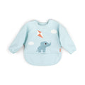 Done By Deer Sleeved Pocket Bib Playground Blue