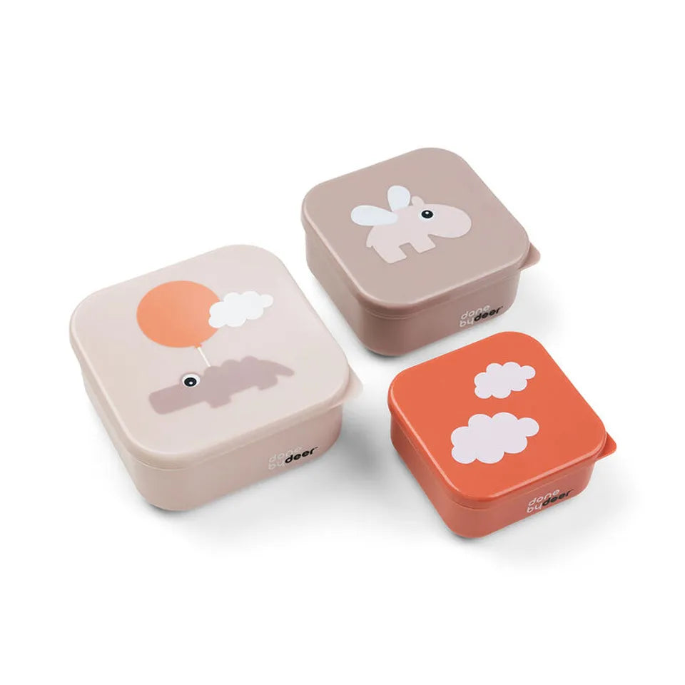 Done By Deer Snack Box Set 3 Pcs Happy Clouds Powder