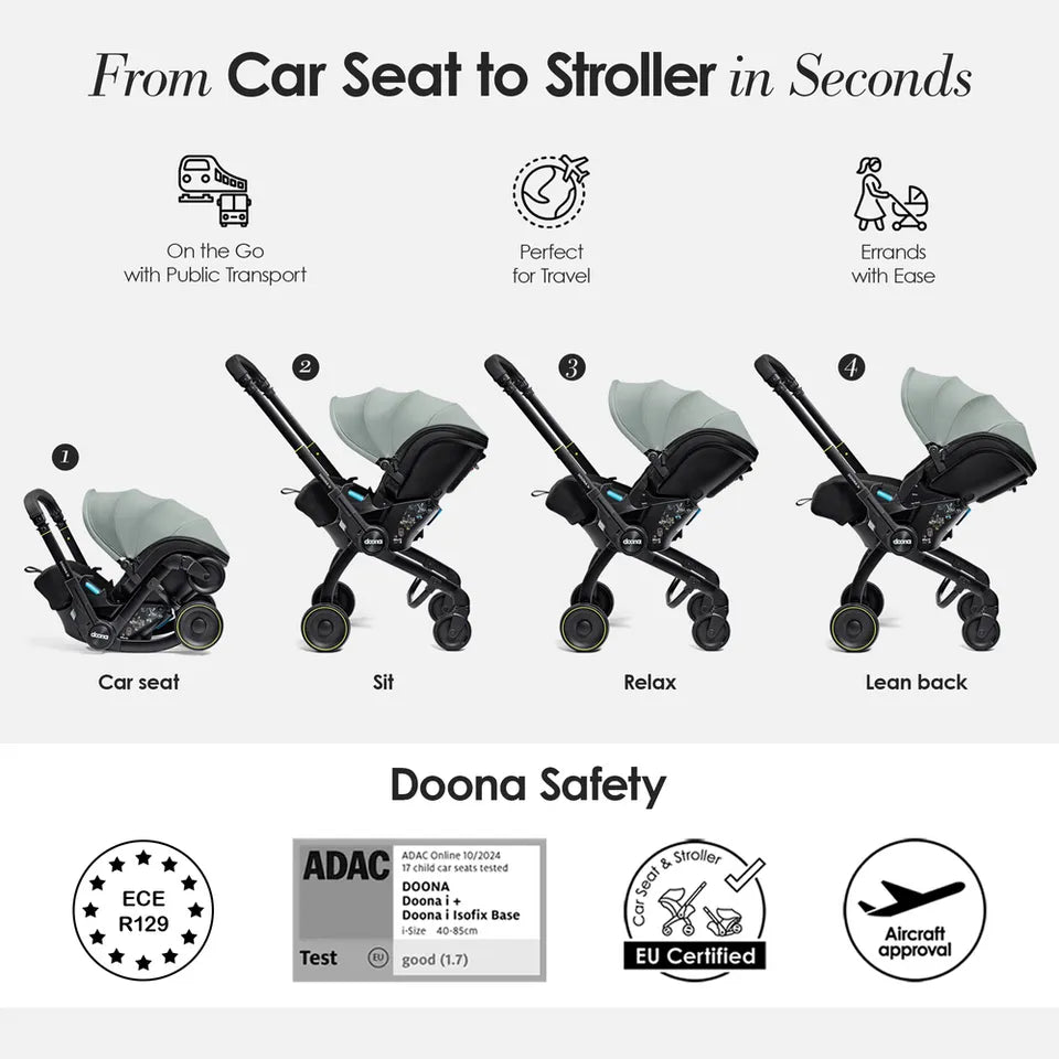 Doona X Infant Car Seat Forest Grey