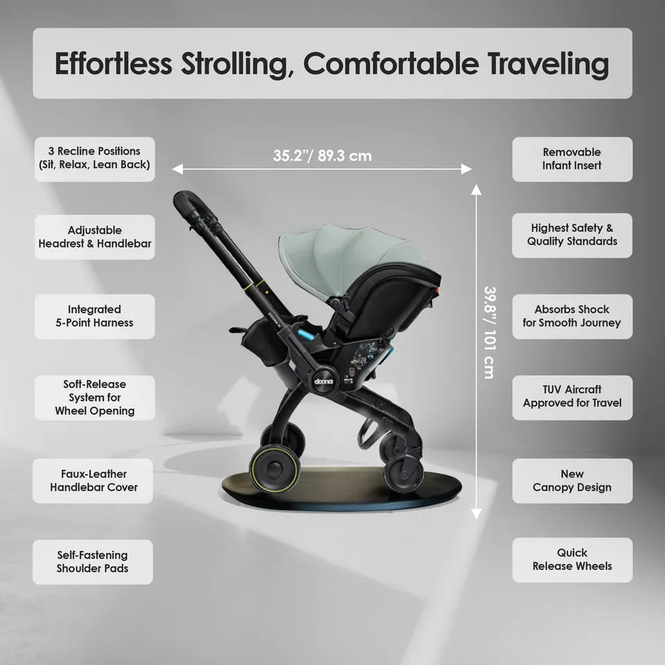 Doona X Infant Car Seat Forest Grey