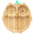 Eco Rascals Owl Shaped Bamboo Suction Plate Asst Color