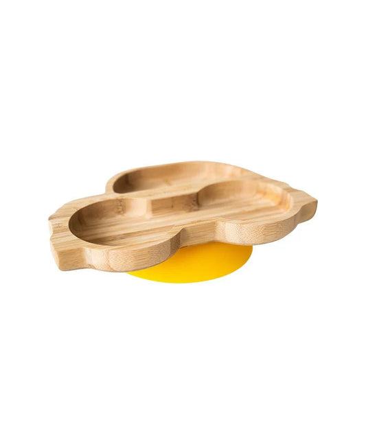 Eco Rascals Car Shaped Bamboo Suction Plate Asst Color