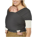 Ergobaby Aura Sustainably Sourced Knit Baby Wrap Soft Black