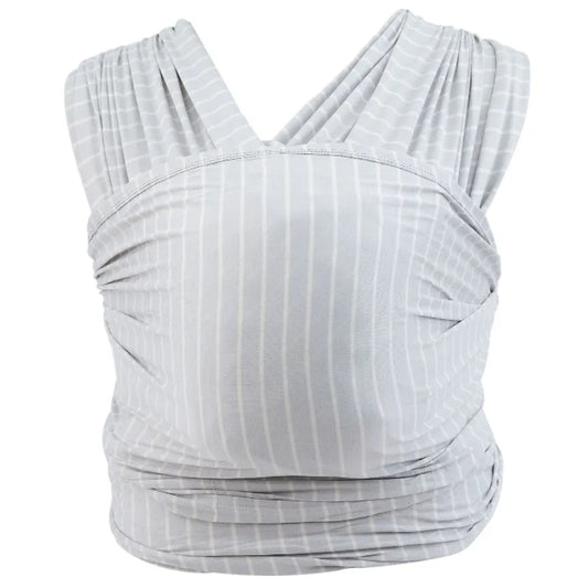 Ergobaby Aura Sustainably Sourced Knit Baby Wrap Grey Stripes