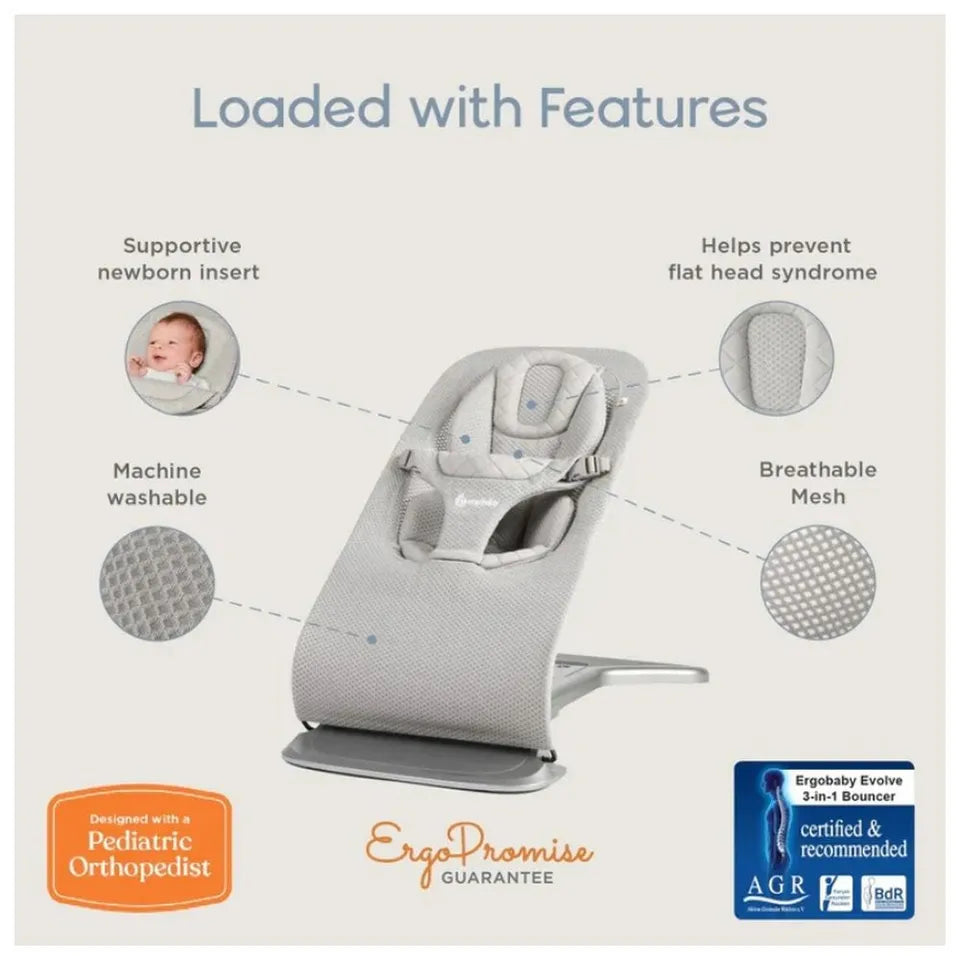 Ergobaby Evolve Bouncer Mesh Sage Green