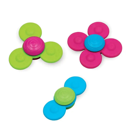Fat Brain Toys Whirly Squigz - Sensory Toys for Infant Development, Spinner Toy