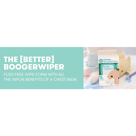 Frida Baby BreatheFrida™ the BoogerWiper Nose + Chest Wipes