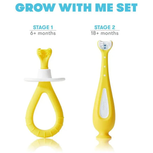 Frida Baby Grow-with-Me Training Toothbrush Set