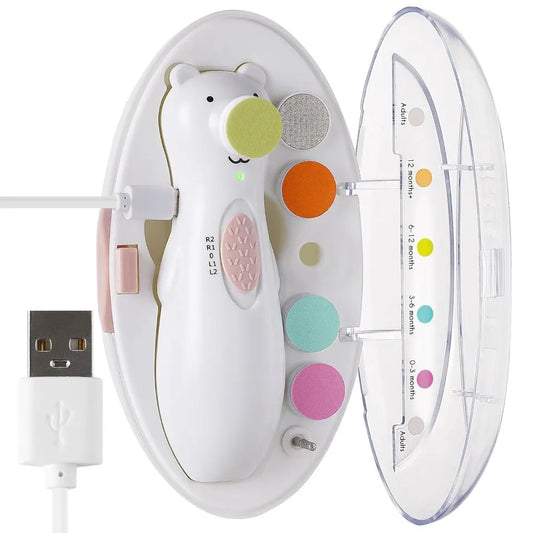 Haakaa Electric Happii Baby Nail Trimmer - USB Rechargeable