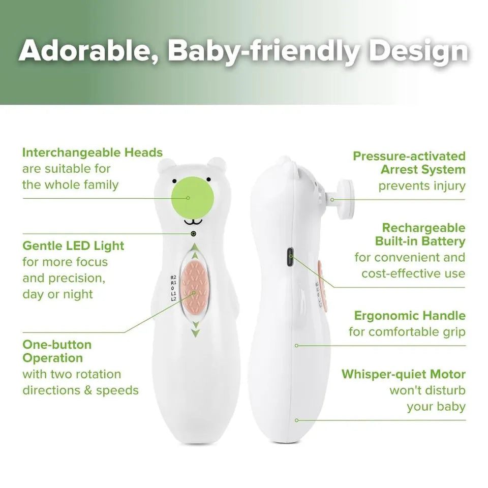 Haakaa Electric Happii Baby Nail Trimmer - USB Rechargeable