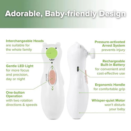 Haakaa Electric Happii Baby Nail Trimmer - USB Rechargeable
