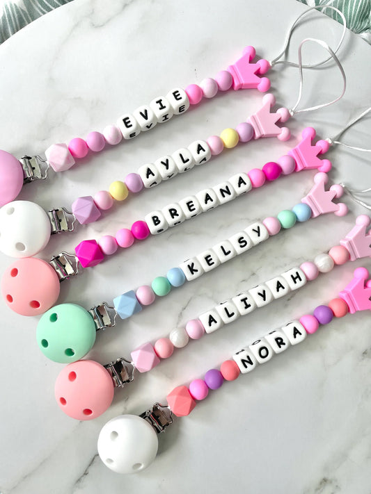 Grexa Accessories Personalize Pacifier Silicone Holder