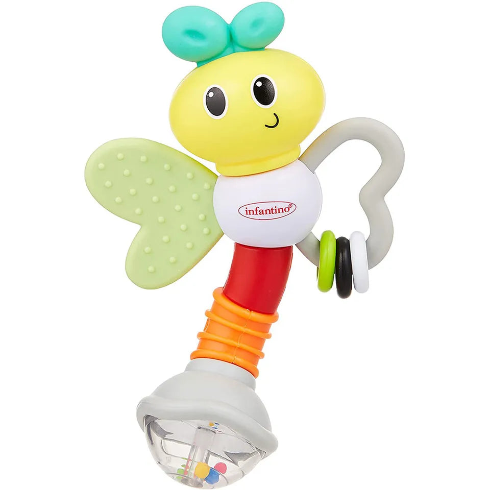 Infantino Rattle & Teether Love Bug | 0M+