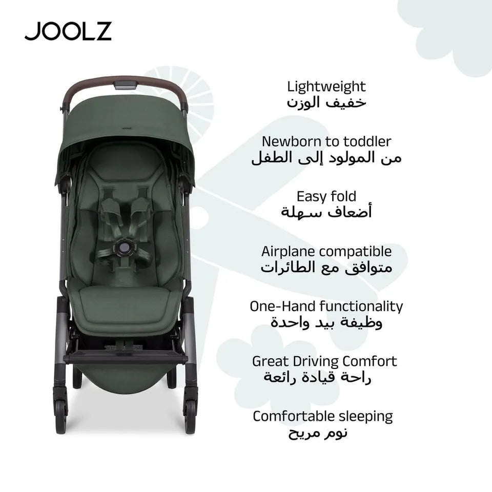Joolz Aer² Compact & Lightweight Baby Stroller with Bumper Bar & Cup Holder