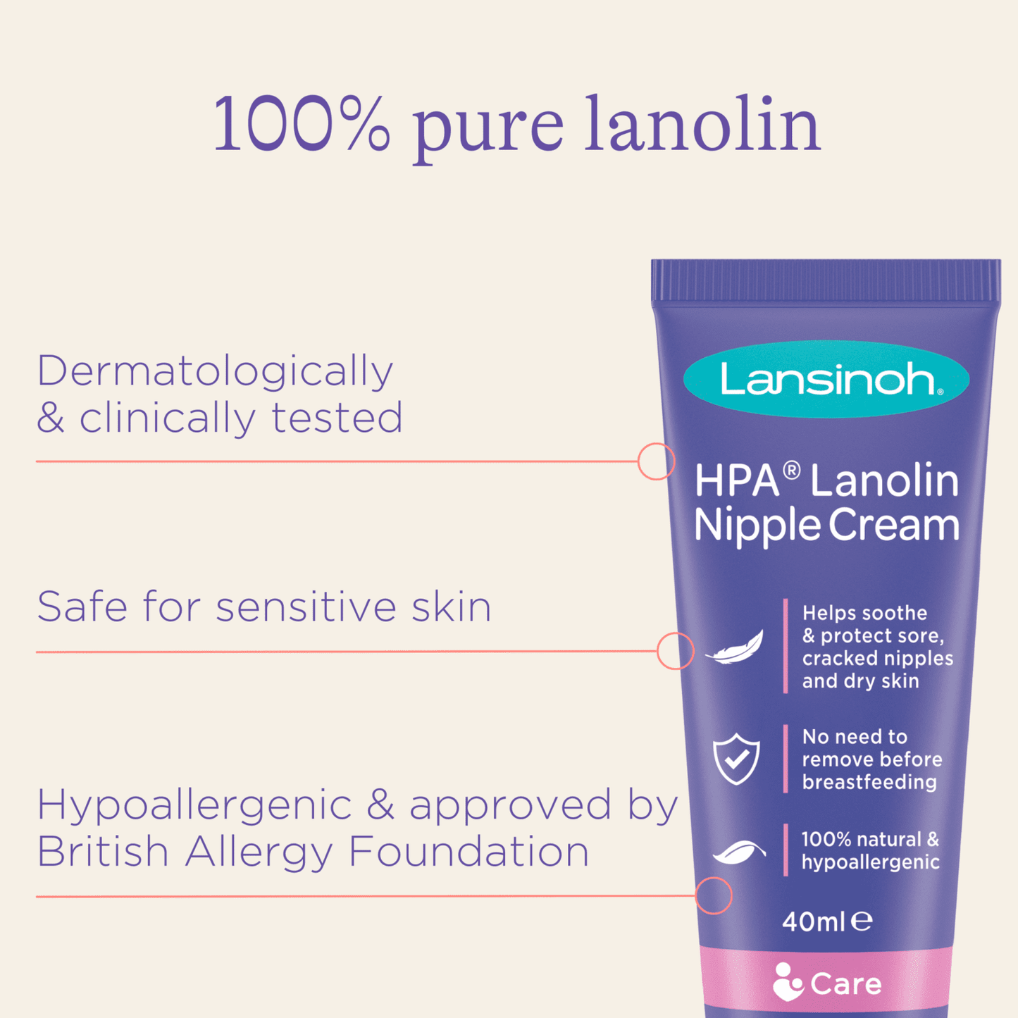 Lansinoh HPA Lanolin Nipple Cream 40 ml