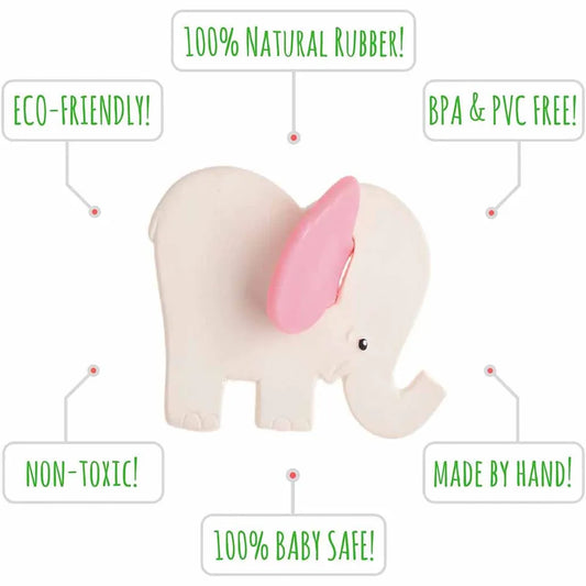 Lanco Kobi the Elephant Teether (Pink Ears)