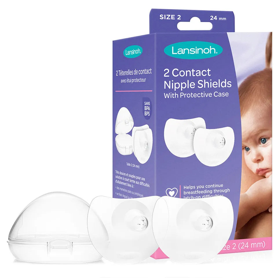 Lansinoh 2 Contact Nipple Shields 24mm (2's)