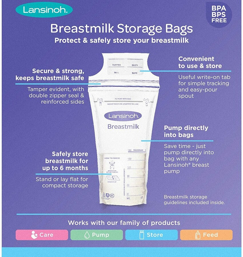 Lansinoh Storage Bags 25's
