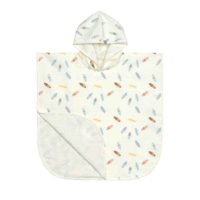 Lassig Lsf Beach Poncho Surfboards Sea Salt - Infant