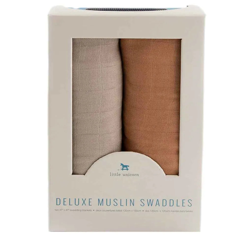 Little Unicorn Muslin Swaddle - Pack of 2