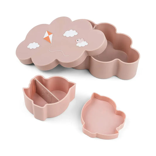 Done By Deer Lunch & Snack Box W/Straw Bottle Playground - Powder