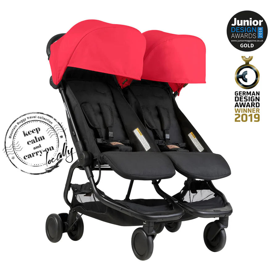 Nano Duo Double Stroller - Red