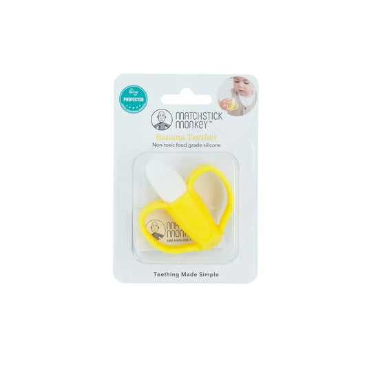 Matchstick Monkey Banana Teether - Yellow